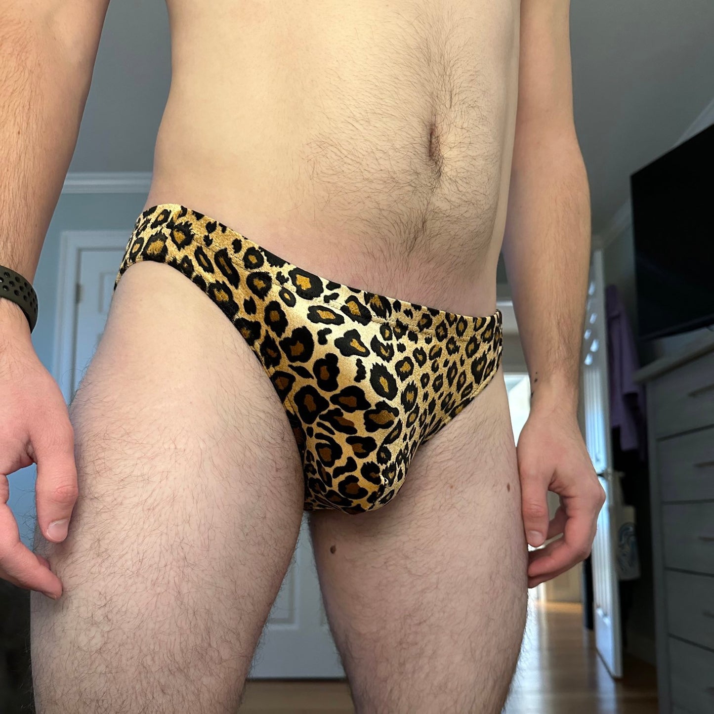 Men’s Briefs in Cheetah Velvet